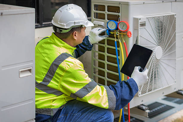 Professional Air Conditioning Repair technician working in Angola, IN